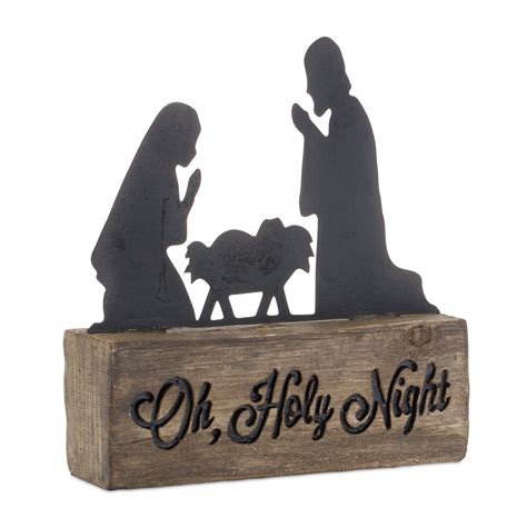 Metal Cutout Nativity 